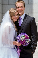 Young Wedding Couple Boston MA LDS temple
