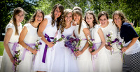 Bridesmaids after  Boston, MA LDS Temple Wedding