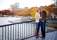 Couple on a Bridge Esplanade, Boston MA